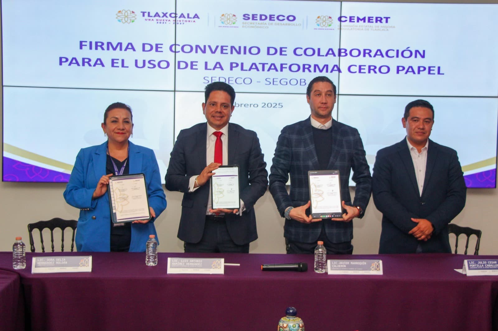 Tlaxcala avanza en el cuidado del medio ambiente, a través de la plataforma cero papel